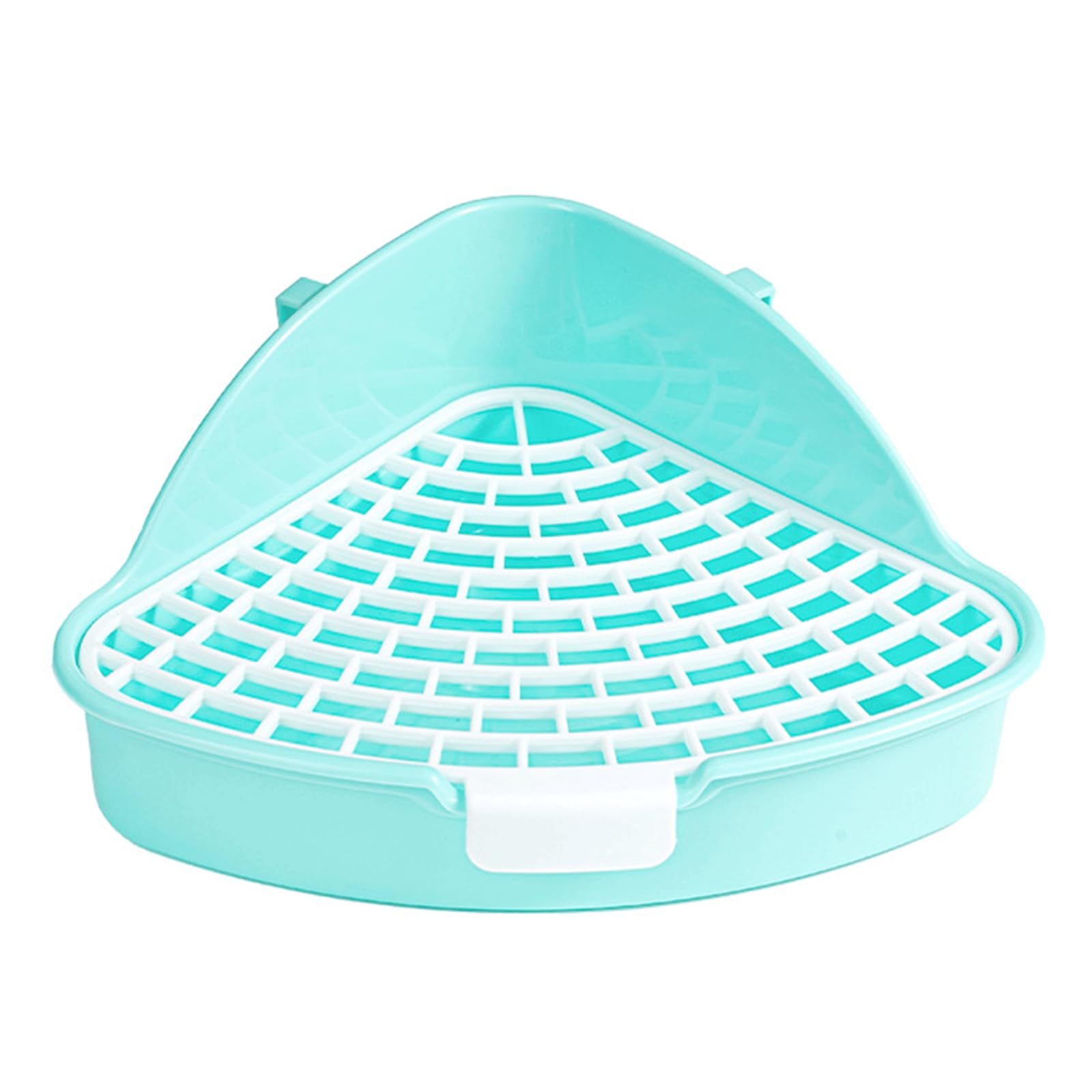 小動物用トイレ ケージインテリア チンチラトイレ うさぎトイレ うさぎ三角消臭セット 噛みつき防止 うさぎトイレ チンチラトイレ かわいい ペット お掃除簡単 (ホワイト)