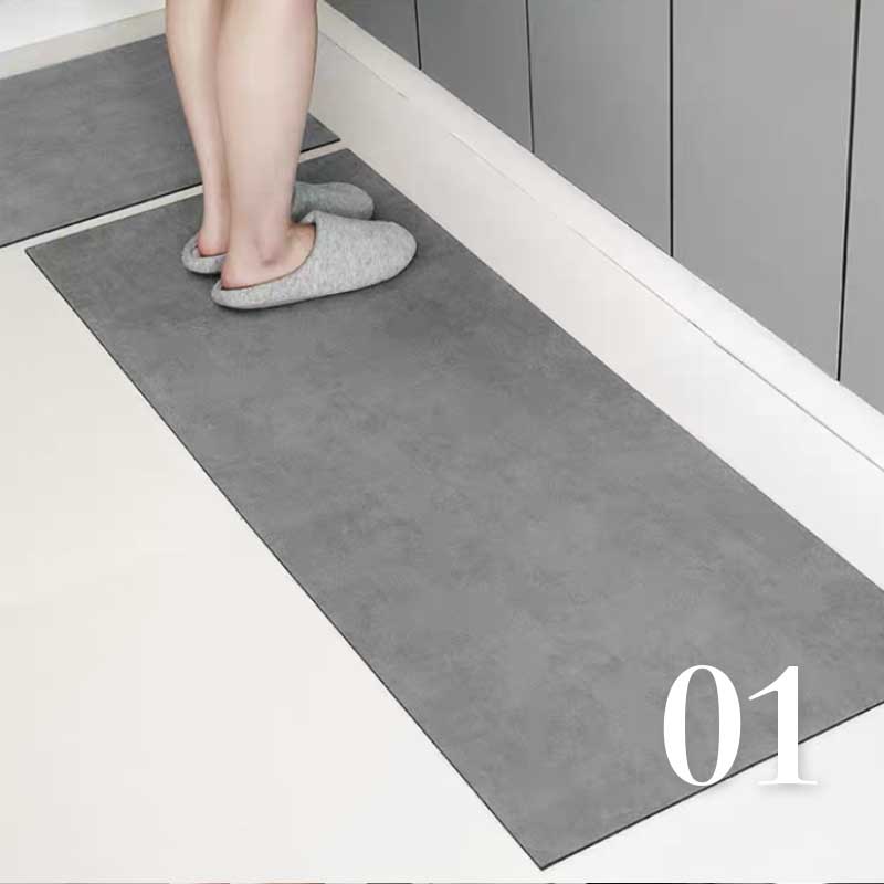 珪藻土キッチンマット ソフト 180x45cm キッチンマット拭ける 珪藻土 キッチンマット 洗える おしゃれ ソフト 大判サイズ 台所マット 珪藻土マット キッチン用 滑り止め 吸水 速乾 抗菌 滑り止め 北欧 吸水マット 柔らかい キッチン用品 キッチングッズ