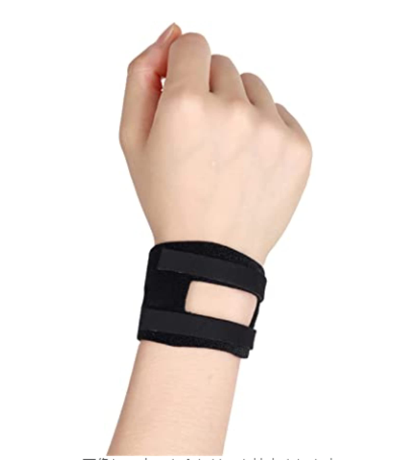 手首サポーター、損傷のための手首装具 TFCC涙、体重負荷ひずみ、三角線維軟骨複合体損傷、小指側手首の痛み 通気性 良し (ブラック,M(18cm以上))