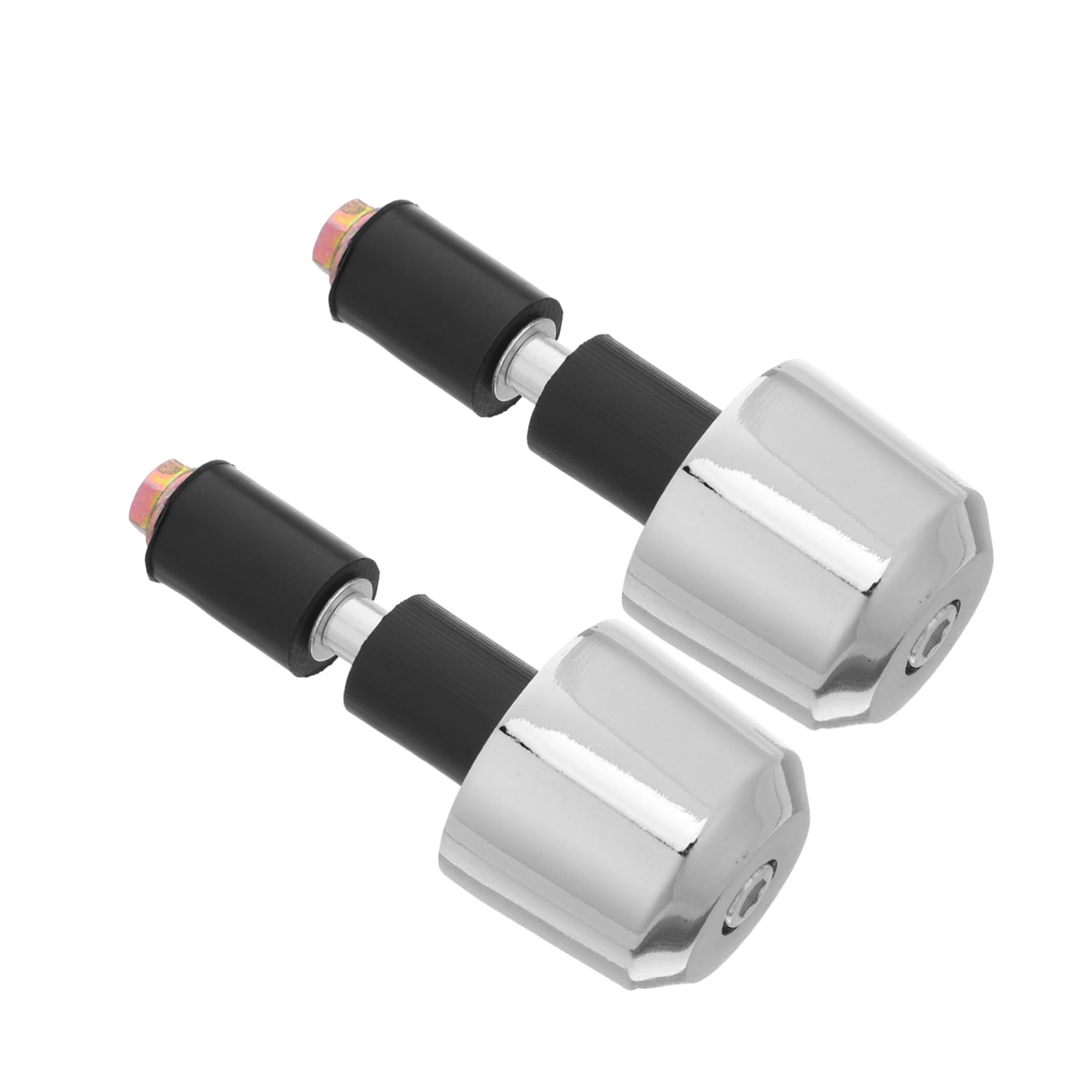 2個オートバイハンドルバーエンドプラグ 耐振動合製 バランス向上 性強化 長距離走行対応 オートバイ ..