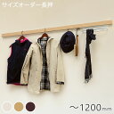ハンガーラック 洋服掛け 壁【特注サイズ】オーダー 120cmまで コートハンガー ウォールハンガー ハンガーフック【スリム長押】なげし ウォールラック 賃貸 ...
