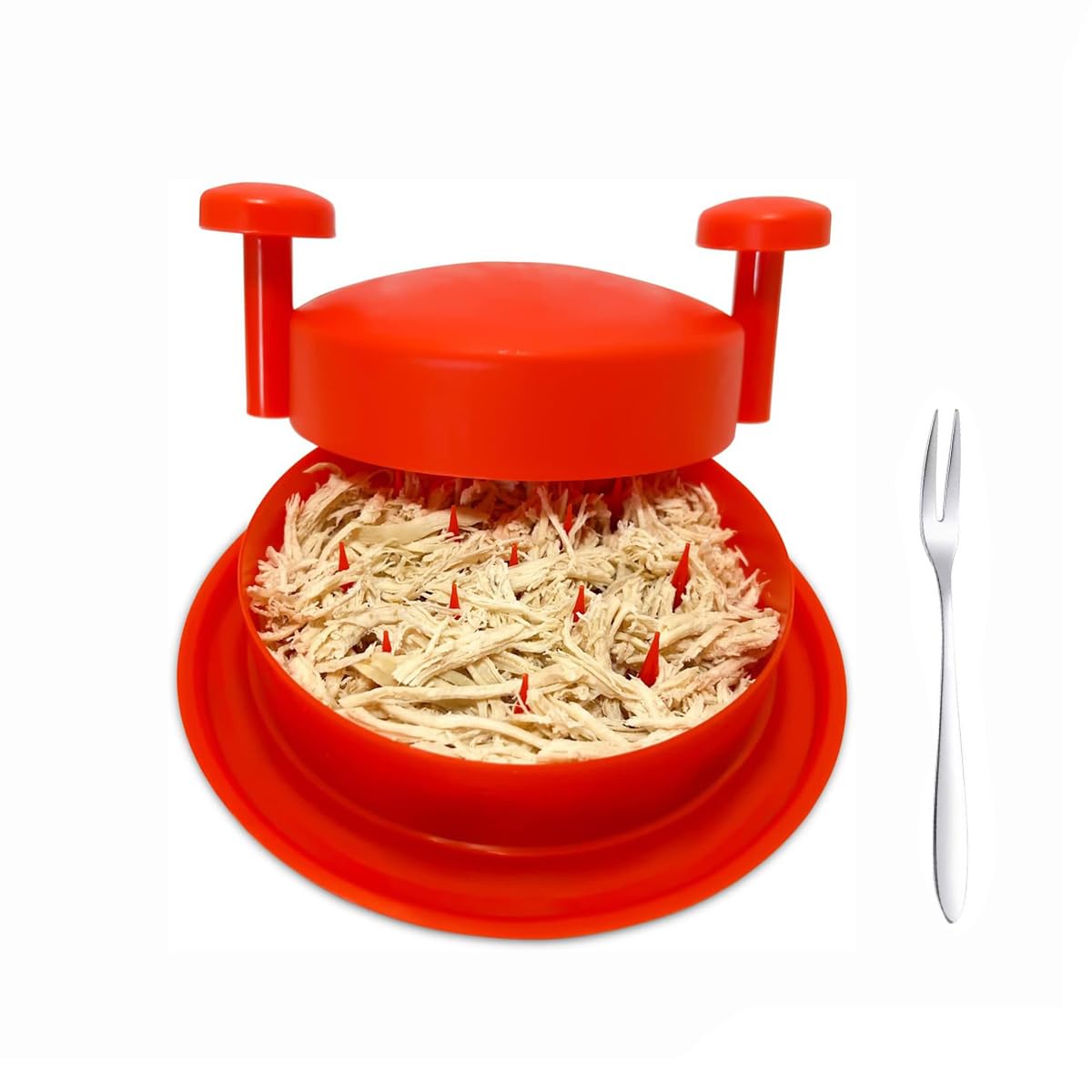 チキンシュレッダー 大型 鶏胸肉シュレッダーツール (レッド)