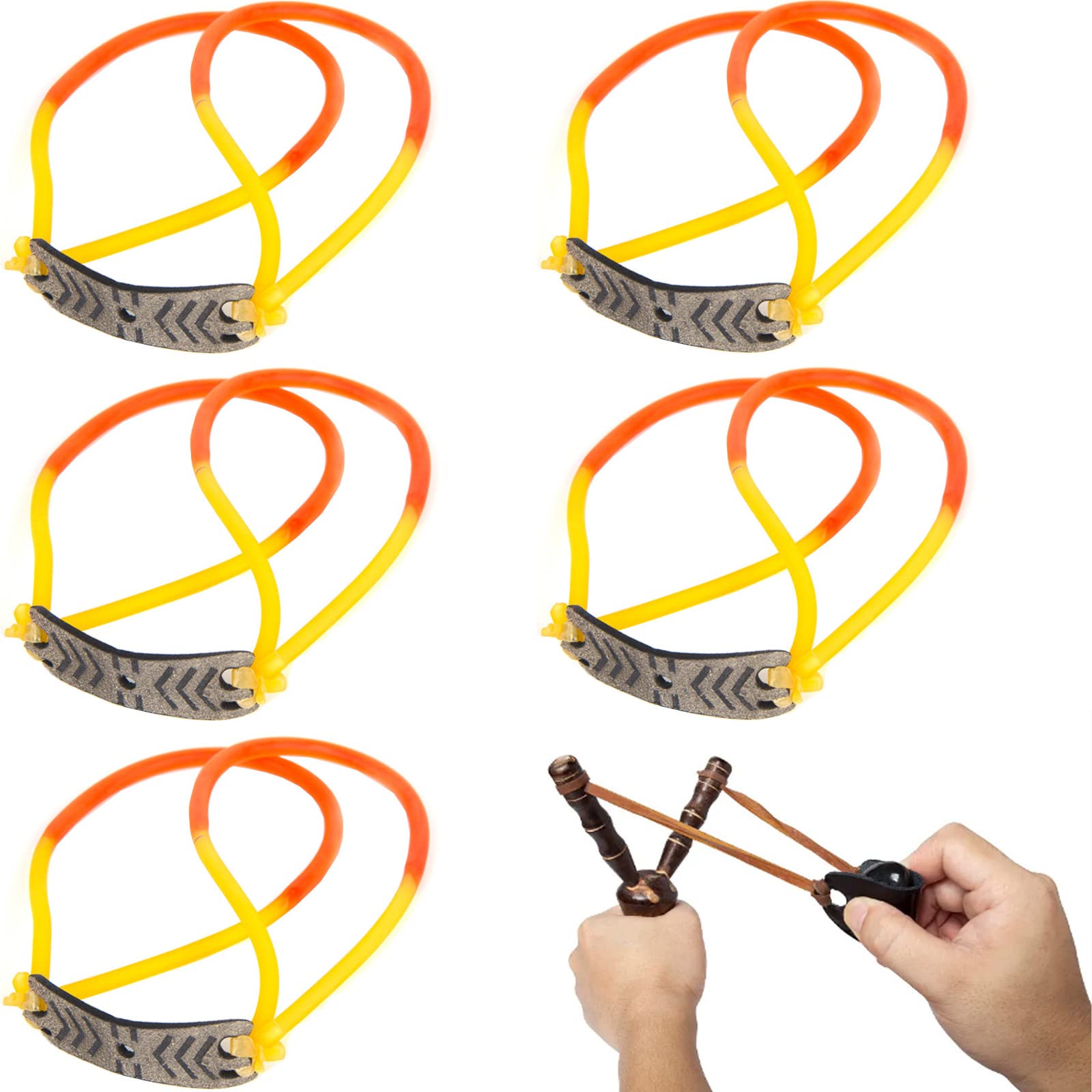 パチンコ スリングショット 替えゴム 5本セット 高い弾力 高い弾力性 屋外狩猟カタパルトゴムパチンコ 交換