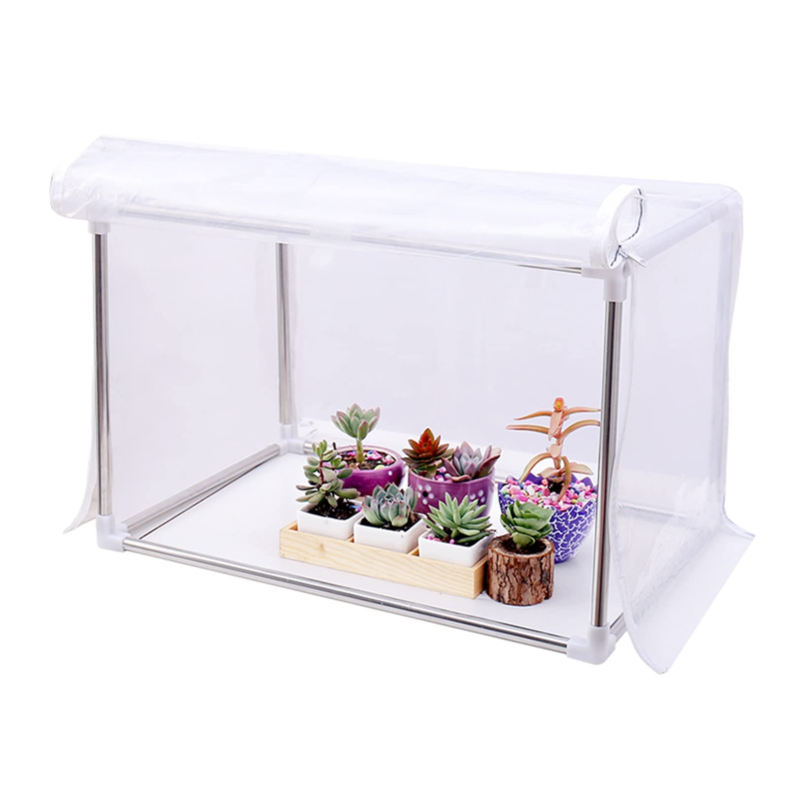 ビニールハウス ミニ温室 PVC ガーデン温室 折りたたみ 園芸用ビニールハウス 防水 小型 家庭菜園 植物..