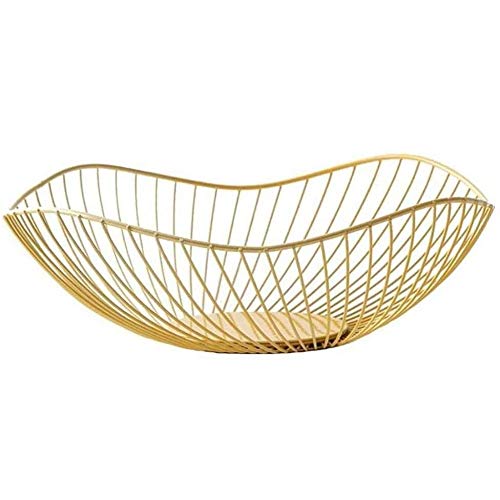 おしゃれ フルーツボウル 北欧 果物バスケットフルーツ・果物・小物入れ メタルワイヤー インテリア ゴ..