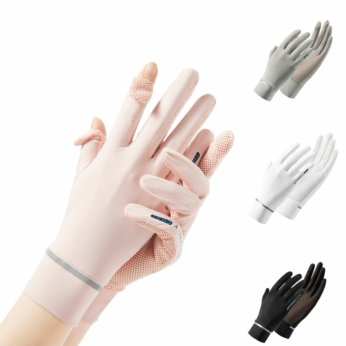 アウトドアグローブ ランニンググローブ 軽量 スポーツ 手袋 メンズ レディース 男女兼用 冷やし uvカ..