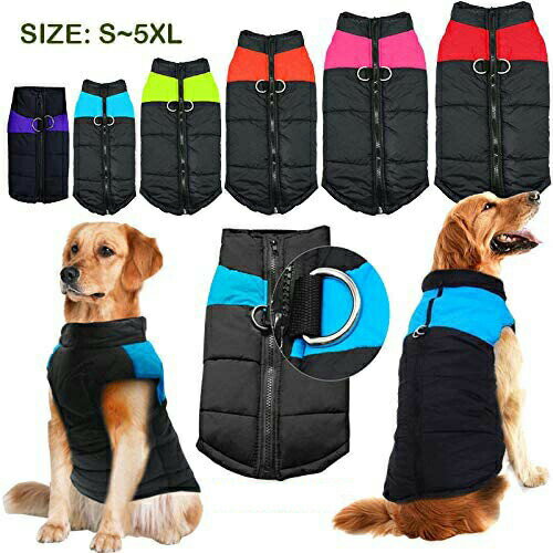 犬服 犬猫冬服 ペットスキーウェア 犬コート防寒 コート ジャケット 小型犬 中型犬 大型犬向け ドッグウェア 冬 スキーウェア コットンベスト ペットベスト S-7XL大きいサイズ 楽天海外通販