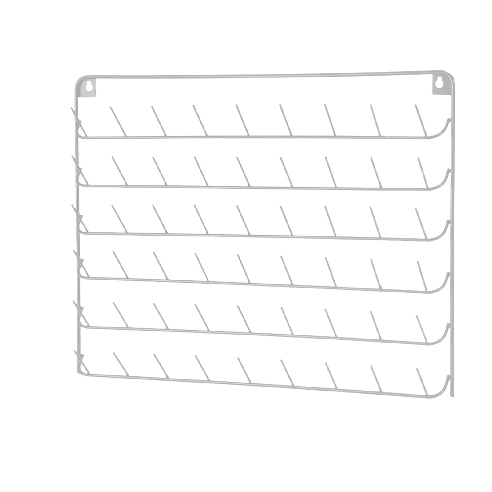 糸ホルダー壁掛けミシン糸オーガナイザー棚54スプール金属軽量スプールスタンド仕立て屋用糸収納, 白