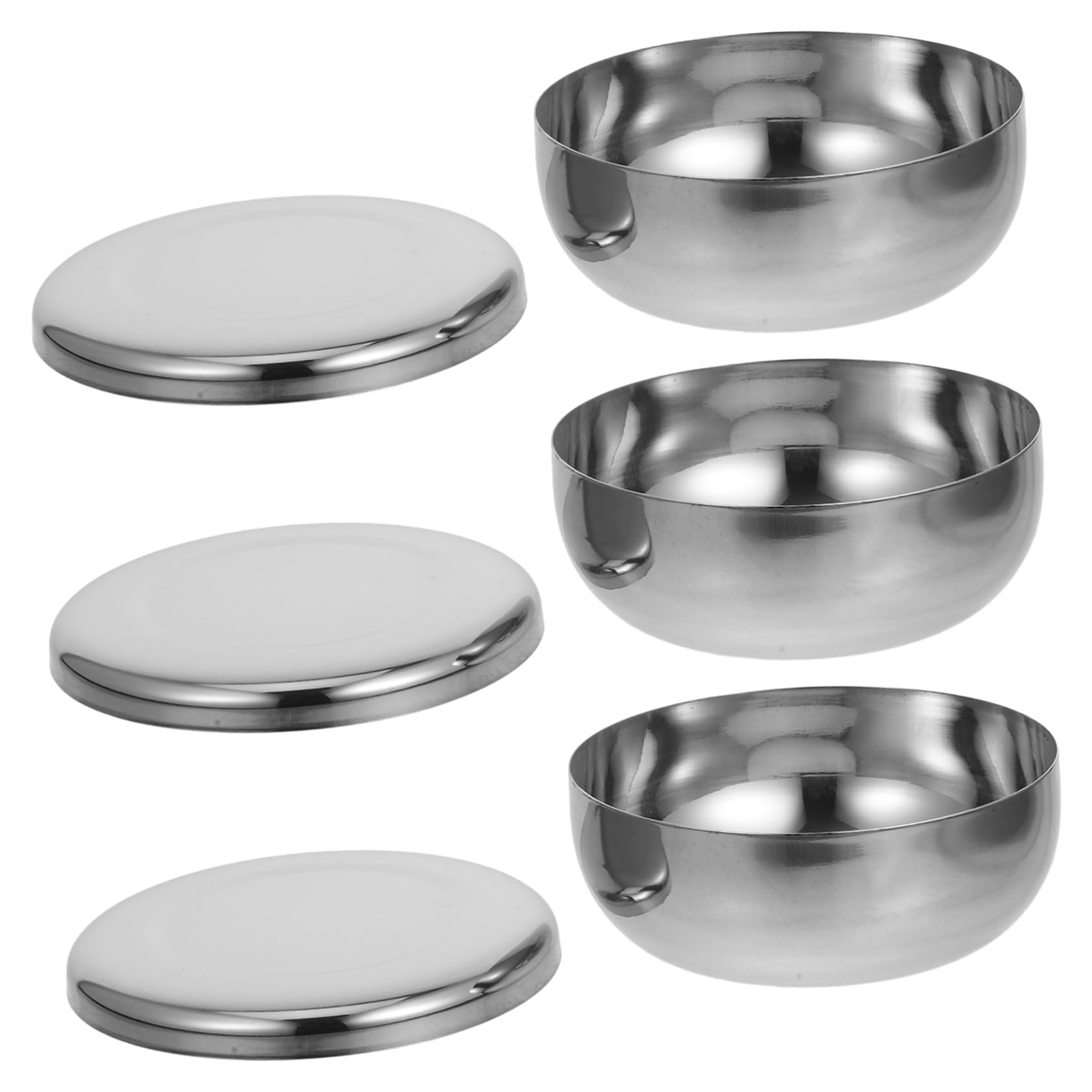 3個 韓国の縁起丼 ラーメン ふた付きの皿を提供する フードボウル めんつゆ ふた付きボウル 韓国丼 キ..