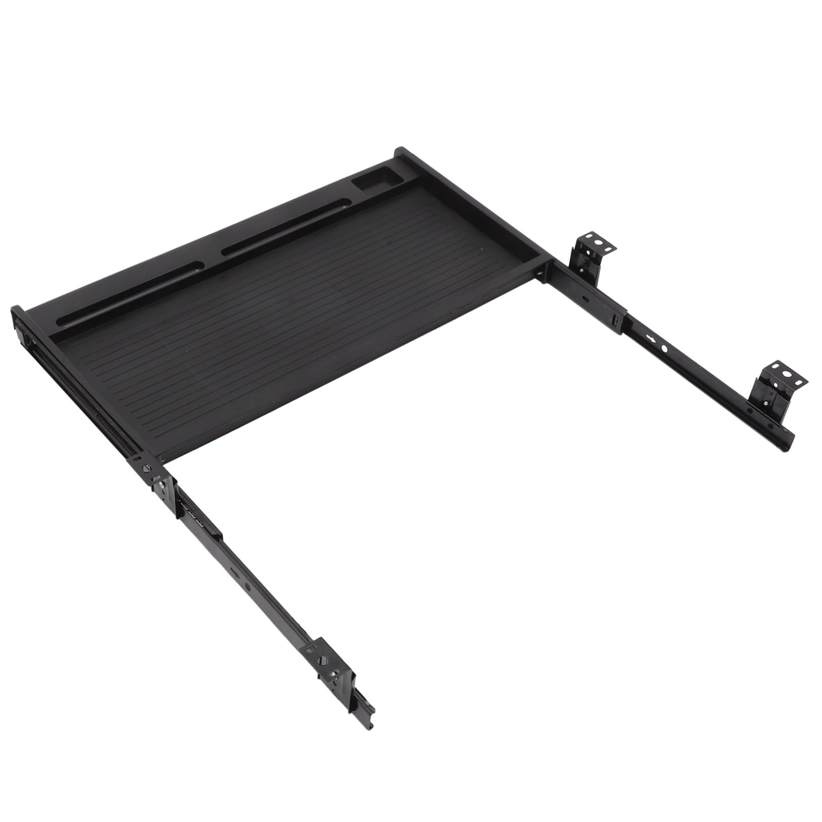 キーボードトレイ スライド式 引き出し型 耐久性素材使用 静音設計 大容量収納 オフィス 自宅用 デスク..