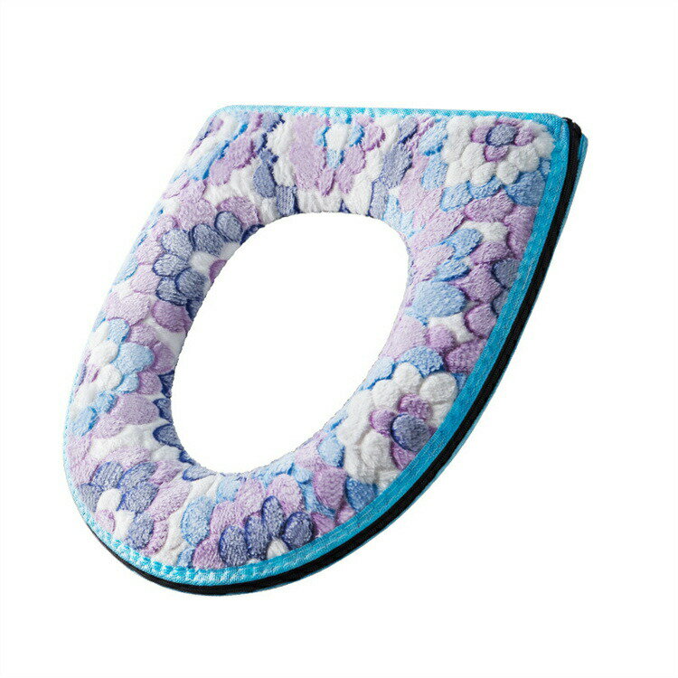 便座カバー O型 U型 O型専用便座カバー 1枚 ファスナー マジックテープ トイレカバー 便座 あったか 厚..