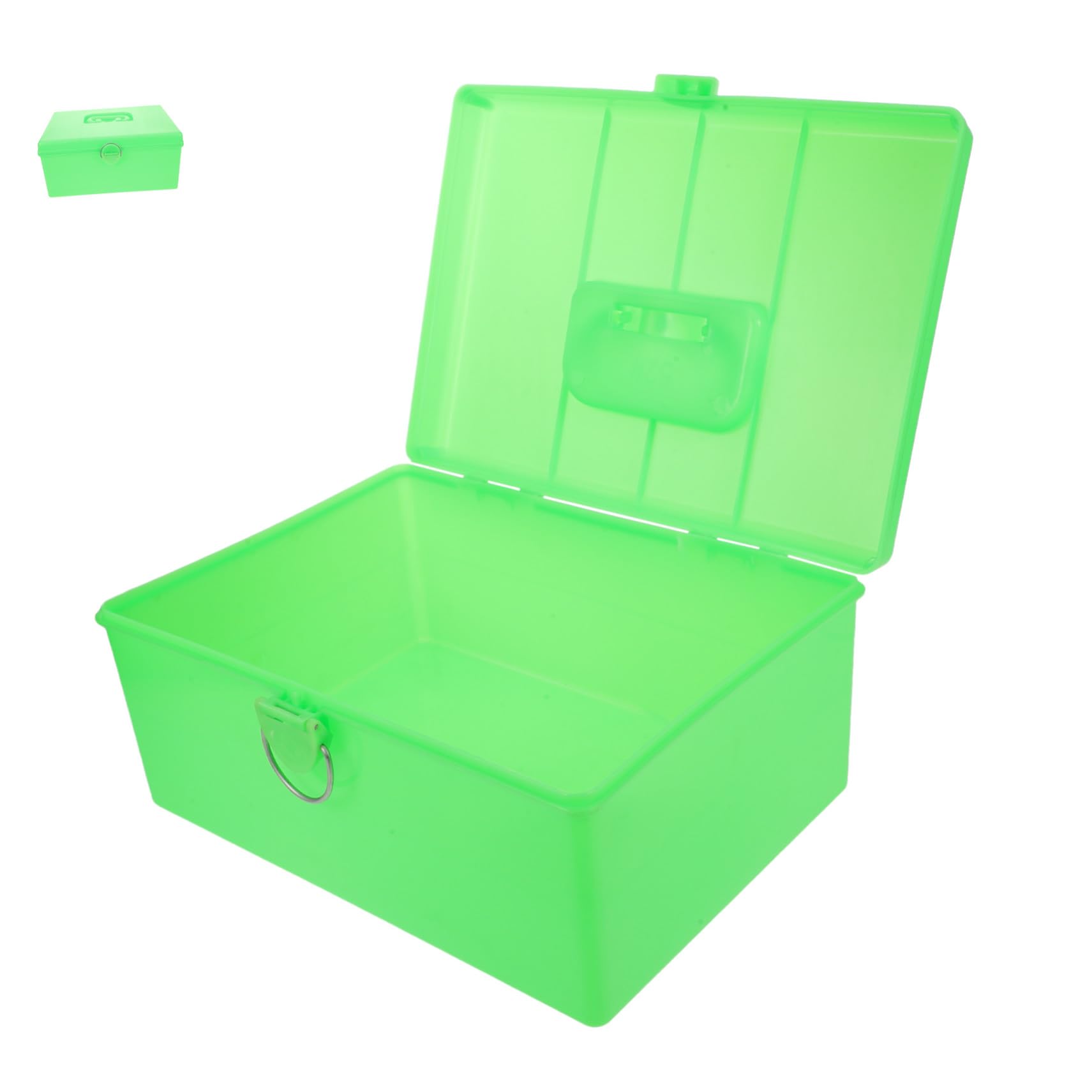 大容量 家用 雀 収納ケース 厚手 グリーンプラスチック製 耐久性 の 持ち手付き 収納ボックス 用 防湿 ..