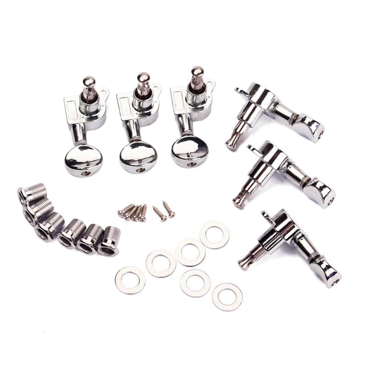 6個エレキアコースティックギター用弦ペグ 半閉型チューナー 互換性のあるマシンヘッド