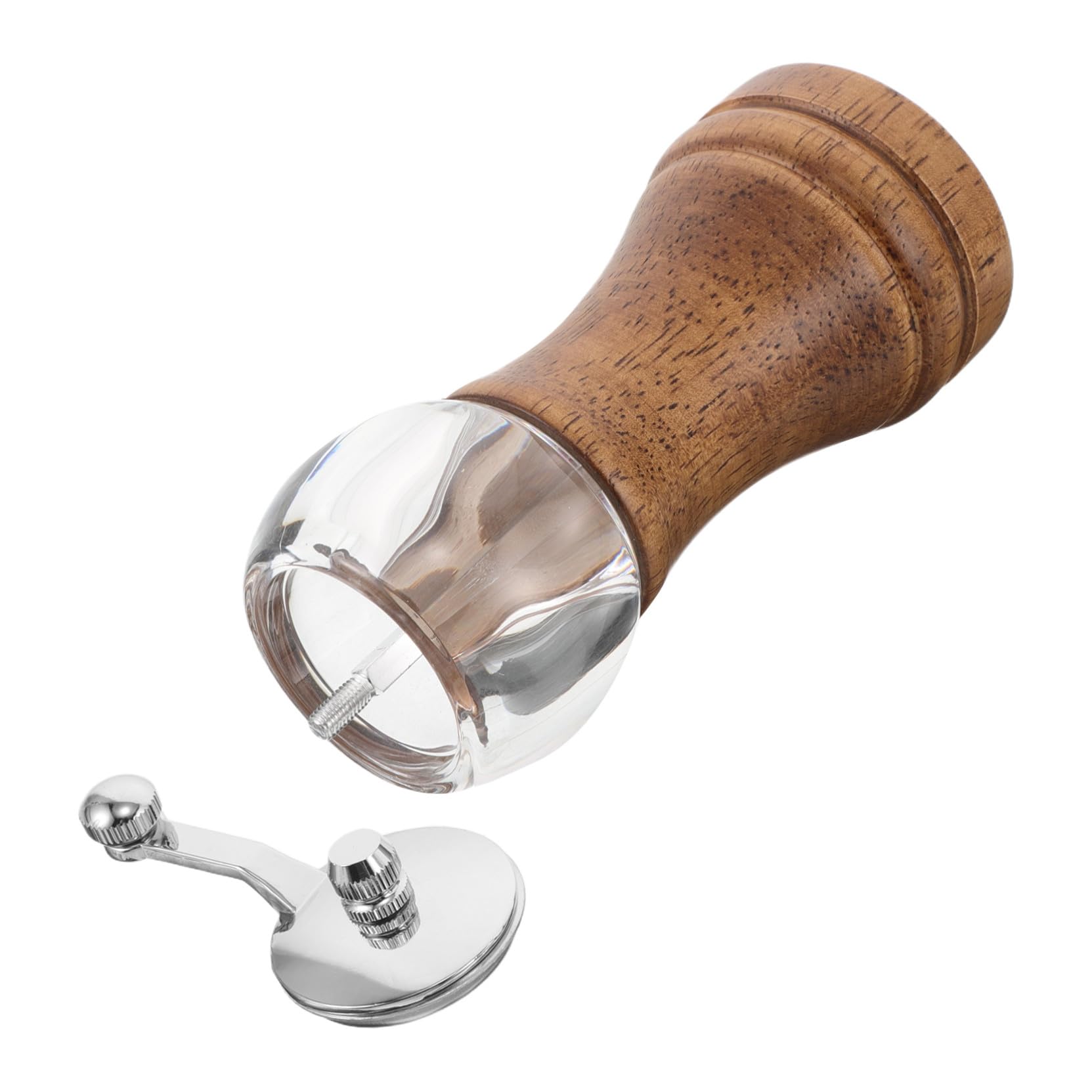 手動 塩 ペッパー グラインダー 木製 塩 と ペッパー シェーカー 手持ち グラインダー グ 再利用可能(3)