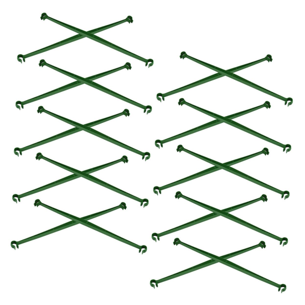 36個トマトケージ用支柱対応ガーデントレリスコネクター 耐候性製支柱接続クリップ 安定した植物サポート 通気性向上でクライミン