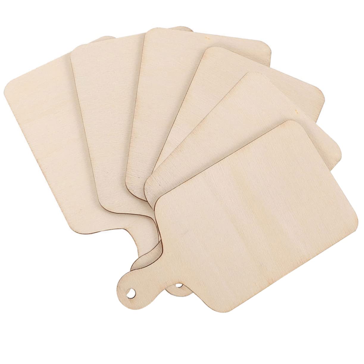 6個 手作りの木製まな板 子供用の大量のおもちゃ 子供用アクセサリー バルク子供のおもちゃ 豚肉サービ..