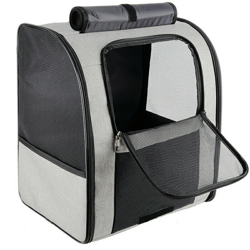 キャリーバッグ ペットキャリー バッグ 犬 猫 折りたたみ ショルダー 中 大型猫用 小型犬 うさぎ用 リ..