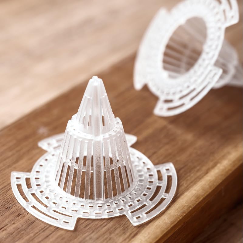 鉢底ネット 鉢底アミ 30枚入り 立体 鉢底網 植木鉢グリッド 土壌損失防止 盆栽ポットボトムグリッドマ..