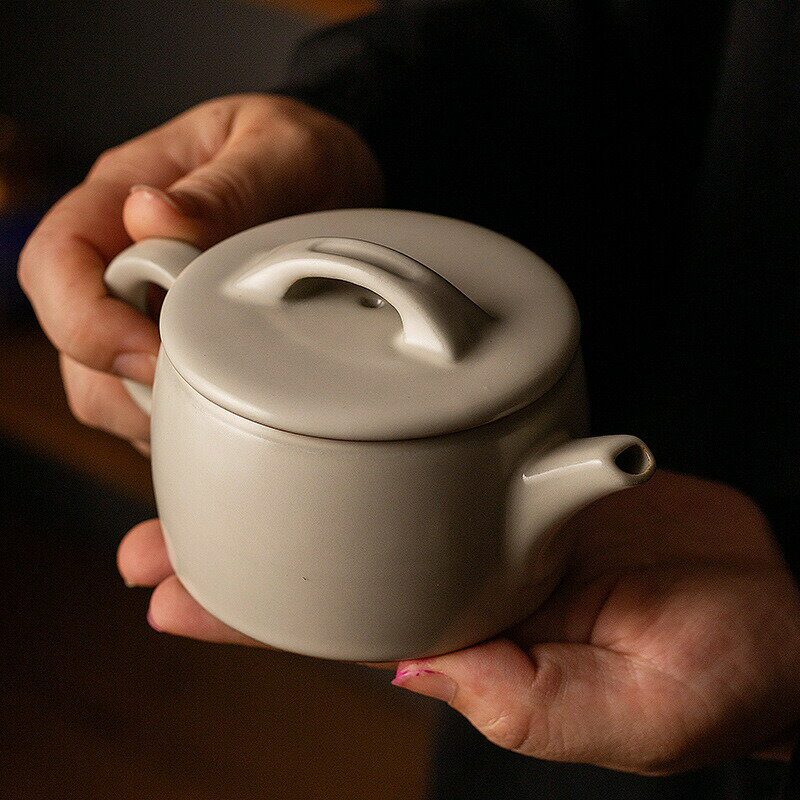 ティーポット 急須 茶器 茶道具 160ml 汝窯 紅茶 紅茶ポット プレゼント ギフト 食器 シンプル 無地 ポット カフェ 食器 陶器 業務用 来客用 会議 会社 店舗用 おしゃれ かわいい 食洗機対応