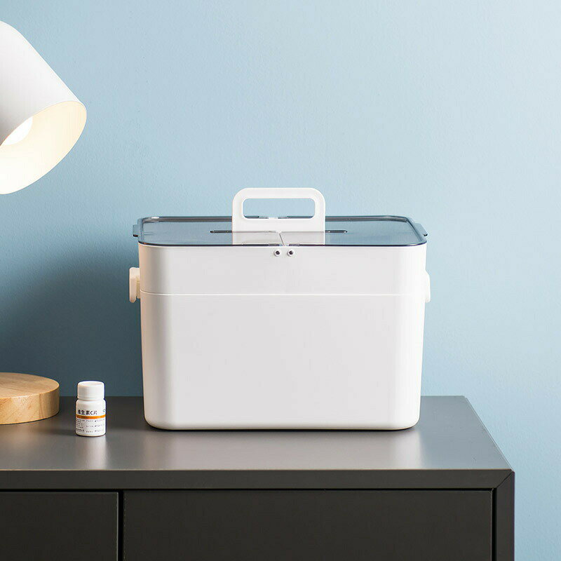 救急箱 クスリ箱 大容量 北欧風 3色 家庭用 薬入れ 収納ケース 薬ケース 収納ボックス 工具箱 応急ボッ..