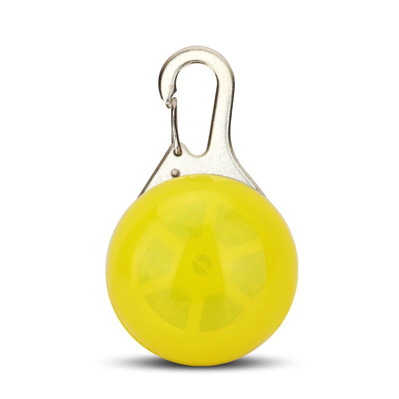 ペット用お散歩ライト 首輪用チャーム ペット用品 アクセサリー 犬 猫 いぬ ねこ お散歩グッズ 夜間 LEDライト 電池式 軽量 防水 安全対策 光る ライト