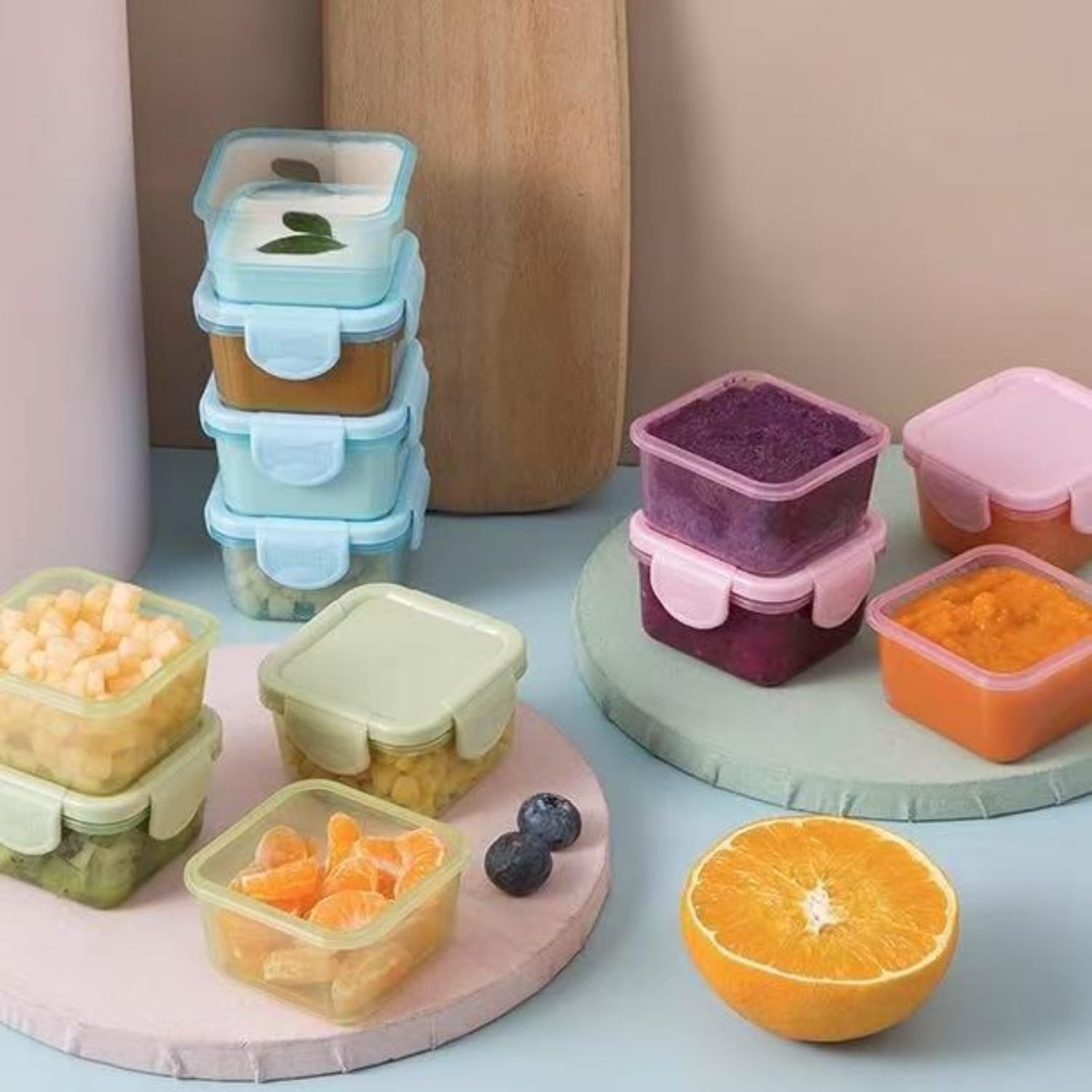 5/10個セット フルーツケース ミニサイズ お弁当 60ml ソース保存 5cm*5cm*4cm 小さい かわいい 保存容..