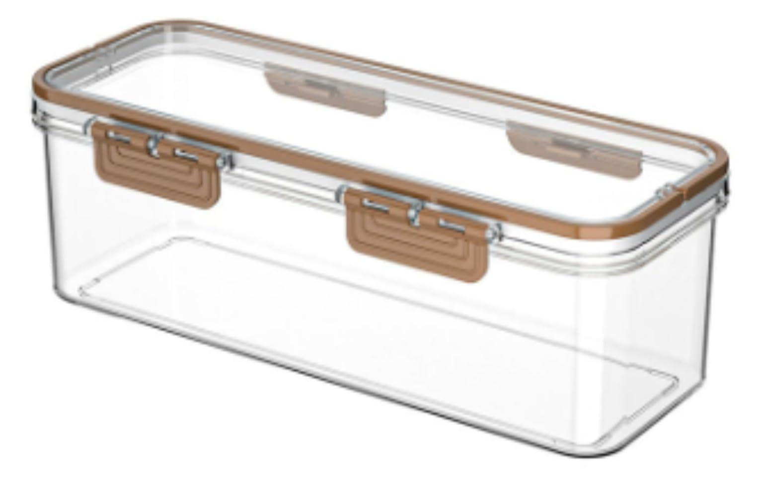 楽天ZAX麺類保存箱 長方形 プラスチック製 冷蔵庫 食品保存箱 蓋付き キッチン 穀物 食品 麺類 密封箱 （1.5L）