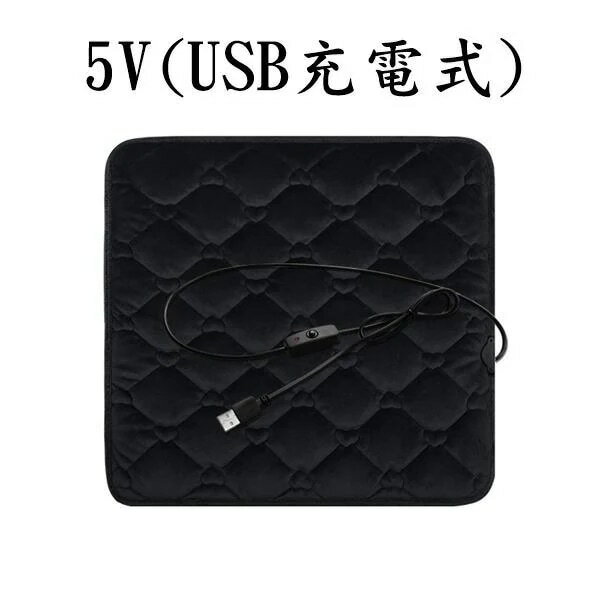 ホットマット クッション ホットカーペット シガーソケット充電式 USB充電式 電熱 一人用 ミニ 椅子 座..