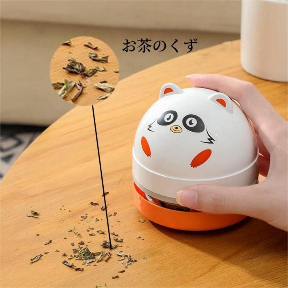 卓上クリーナー 卓上掃除機 ロボット型 消しカスクリーナー ミニ掃除機 強力 消しゴム クリーナー そう..