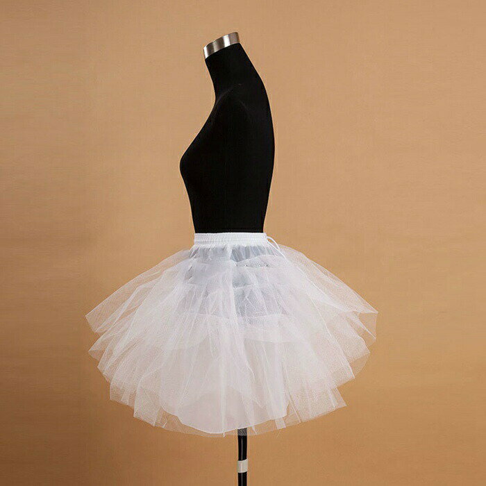 パニエ　ウェディング　ホワイトパニエ ボリュームミニパニエ★パニエ スカート パーティードレス 　イ..