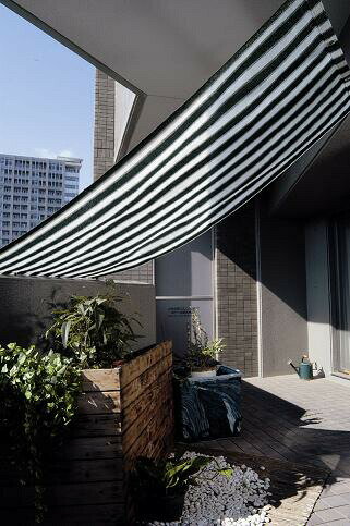 ヨーロッパ調サンシェードオーニング　90×180cm　グリーン