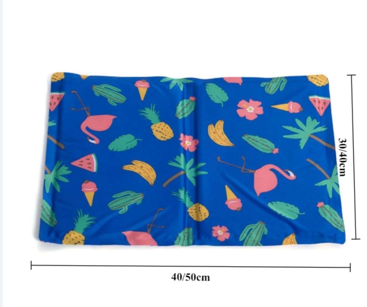 ひんやりマット ペット クールマット シート 犬 猫 ペット用品 夏用 ひえひえ 涼しい 冷却マット 涼感冷感ジェルマット 冷たいパッド エコクーラー グッズ クールジェルマット 熱中症 暑さ対策 防水 無地 中小型ペット (水の波紋,【1個】40*30cm)