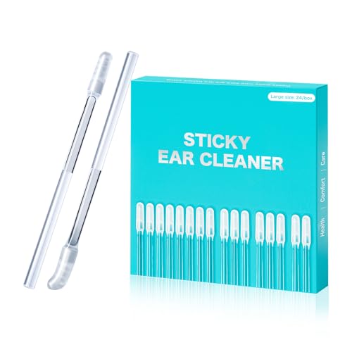 耳かき もちネバ式 耳掃除 耳垢をごっそり取る 耳かき 吸引 ネバネバ 綿棒 粘着 耳に優しい 24本入り(先端径3.8mm)
