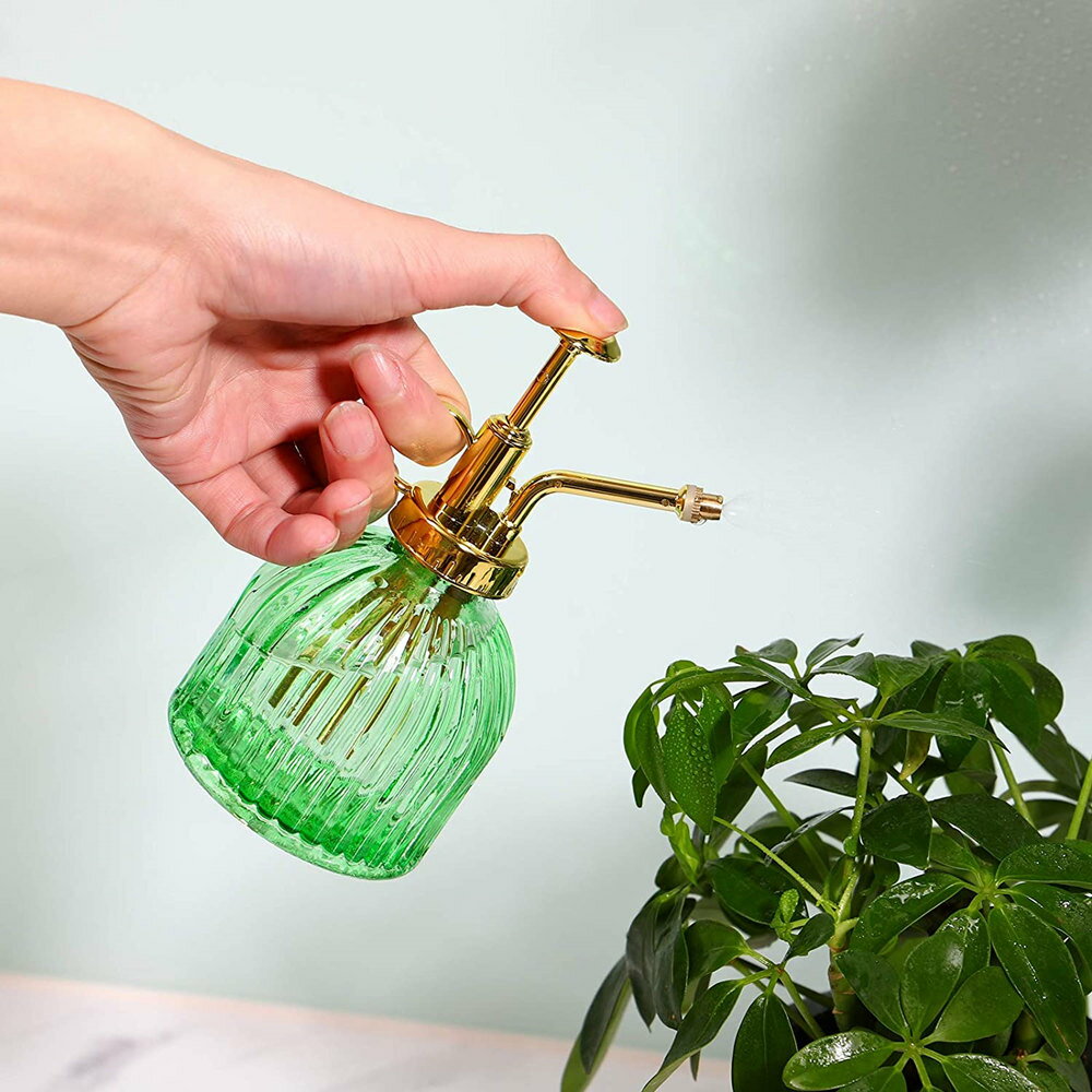 観葉植物 霧吹き おしゃれ スプレー ミスト ガラス 送料無料 高級感 じょうろ 水差し 園芸用霧吹き 園..