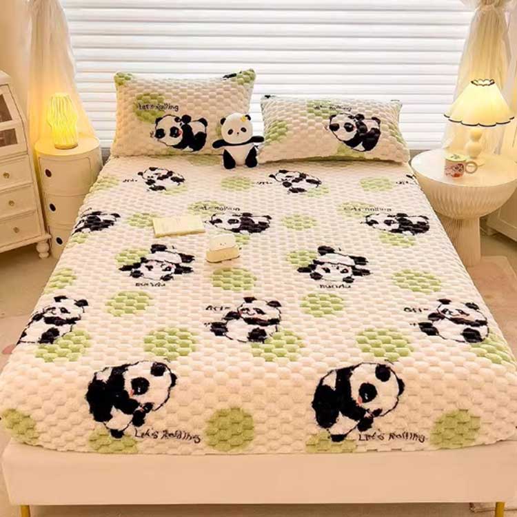 暖かい ボックスシーツ 秋冬用 もこもこ ふわふわ ボア ベッドシーツ BOXシーツ シングル セミダブル ダブル ベッドカバー マットレスカバー あったか パイル 起毛 花柄 パンダ柄 イチゴ柄 ピーチ柄 かわいい 発熱 抗菌 蓄熱 防寒 保温 洗える 【 】