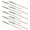 0.8mm ダイヤモンドツイストドリルビット 高速度鋼 HSS ガラス 貝殻 ストーンタイル 10個