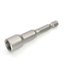 1/4インチ クイックチェンジ 六角シャンク 10mm 磁気ナットセッター ドライバードリルビット 長さ65mm メトリック 5個