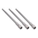 3ピース 1/4インチ クイックチェンジ 六角シャンク 8mm 磁気ナットセッター ドライバードリルビット 長さ150mm メトリック