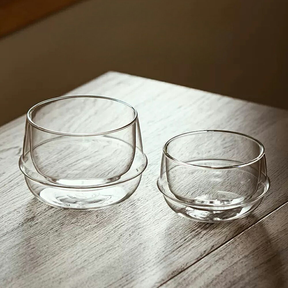 ダブルウォール デザート・ボウル グラス 小鉢 サラダボウル サラダカップ 耐熱ガラス かわいい ティー..