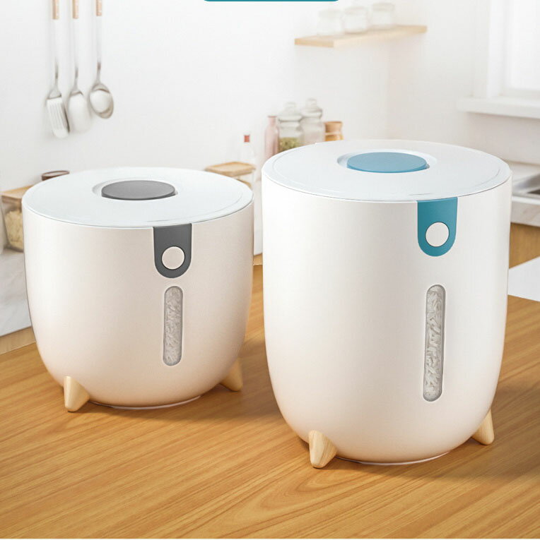 米びつ 5kg お米収納 おしゃれ キッチン用品 キッチン収納 保存容器 ライスボックス プラスチック ピンク ブルー グレー 大豆 小豆 リョクトウ 楽天海外通販