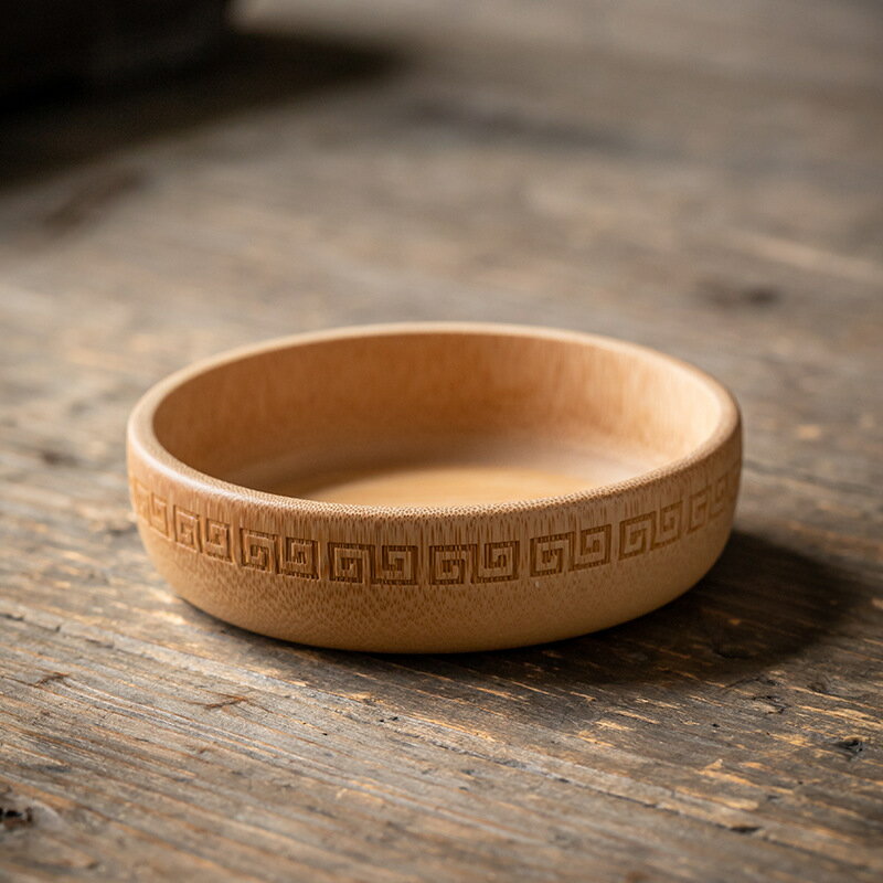 竹 小鉢 丸 トレー 浅鉢 デザート皿 菓子椀 前菜盛り お皿 丸皿 12cm お盆 小皿 丸 珍味入 薬味入れ 小..