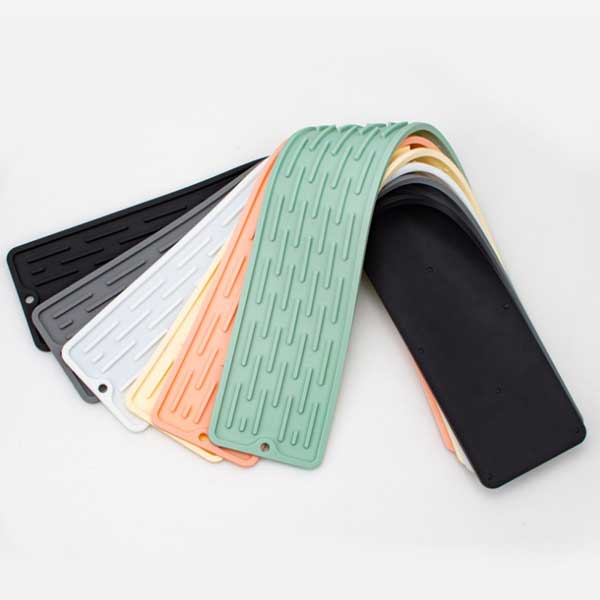 水切りマット シリコン ドライマットシリコンマット 洗える 細長い 長い 折りたたみ 食器置き 鍋敷き 食器 キッチン スリム 55cm 食洗器対応 おしゃれ 送料無料