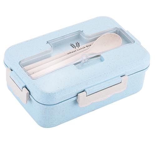 お弁当箱 女性 弁当箱 仕切り付き ランチボックス 電子レンジOK お箸とスプーン付き 汁漏れなしお弁当箱1段 大容量 携帯便利 通勤(3)