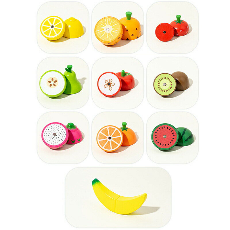 木製 ギフトセット おままごとセット おままごと おもちゃ 果物 木のおもちゃ 切れる 食材 マグネット 子供 木製 磁石 知育玩具 キッチン 幼児 ギフト おすすめ かわいい キッチン 料理 こどもの日 誕生日