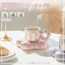 マグカップ 陶磁器カップ 300ml 大容量 桜のスプーン付き プレゼント用 おしゃれ
