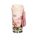 可愛い タンブラー 蓋付き ストロー 桜 こぼれない 500ml 大容量 持ち運び コーヒーカップ ステンレス製 真空断熱 保温 保冷 プレゼント