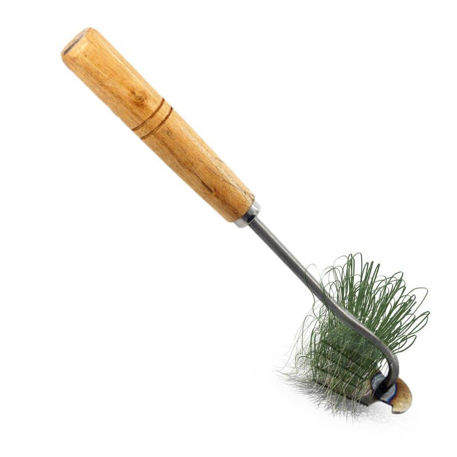 雑草抜き レーキ 雑草取り ブラシ 雑草ブラシ 丈夫 雑草 ブラシ 草抜き 道具 高耐久 多機能 草刈りブラ..