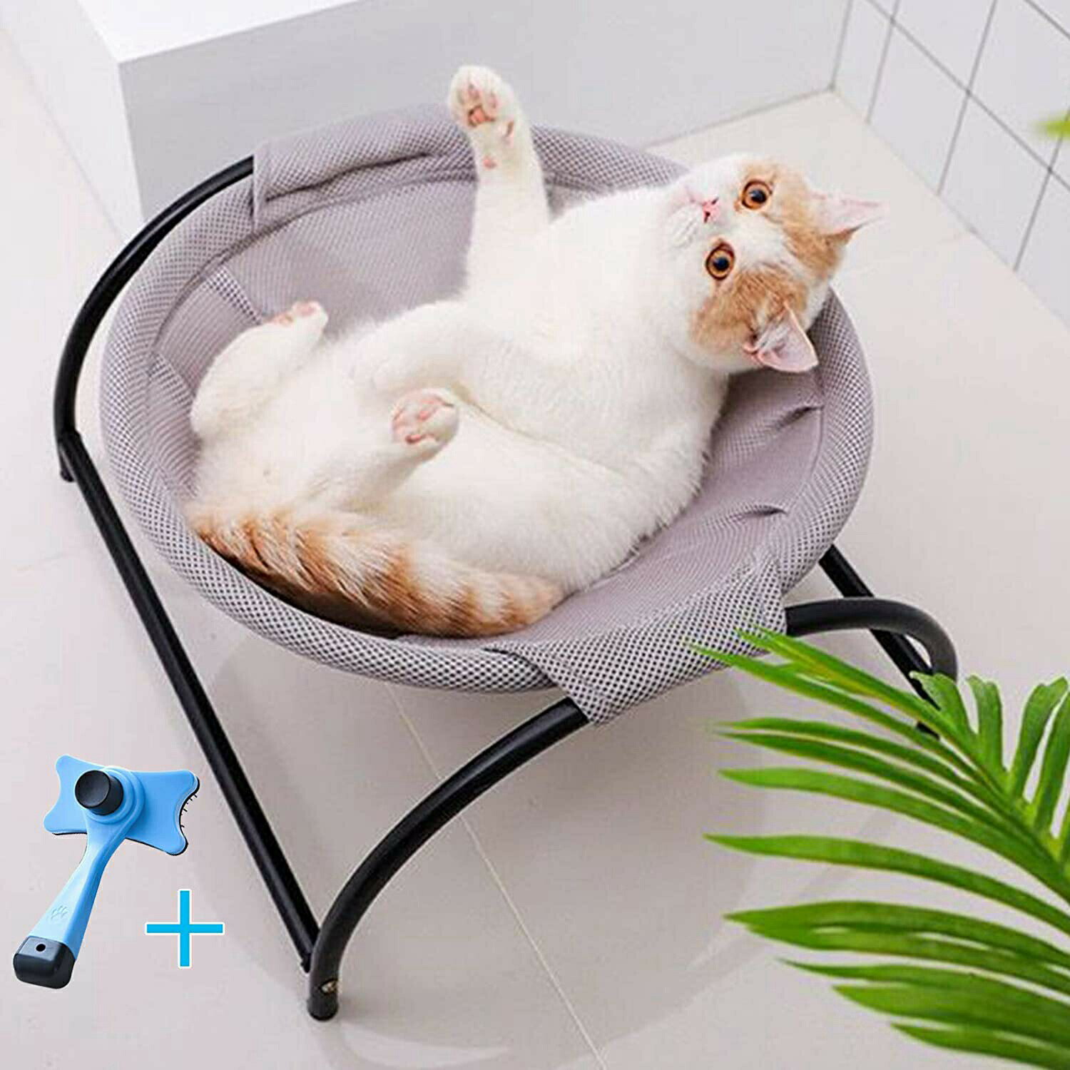 猫ハンモック 猫 ベッド 犬 ベッド 洗える 取り外し可能 キャットベッド 通気性 ペット用品 小型犬/ 猫..