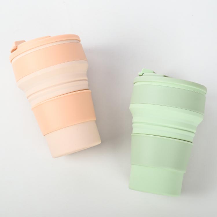 水筒 折りたたみ式 コップ 直飲み ポータブル ウォーターボトル シリコーン 折り畳みマイカップ アウトドア スポーツ キャンプ バーベキュー キッチン 旅行 耐冷 耐熱 かわいい 500ml 350ml