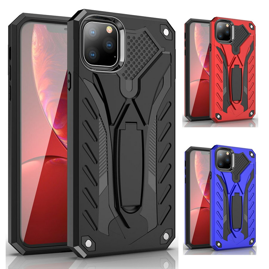 樂天商城 - iPhone12 iPhone12mini iPhone12Pro iPhone12ProMax 対応ケース カバー 背面タイプ ハイブリッド 2重構造 TPU+PC 耐衝撃 マット メタリック スタンド付き メンズ かっこいい おしゃれ